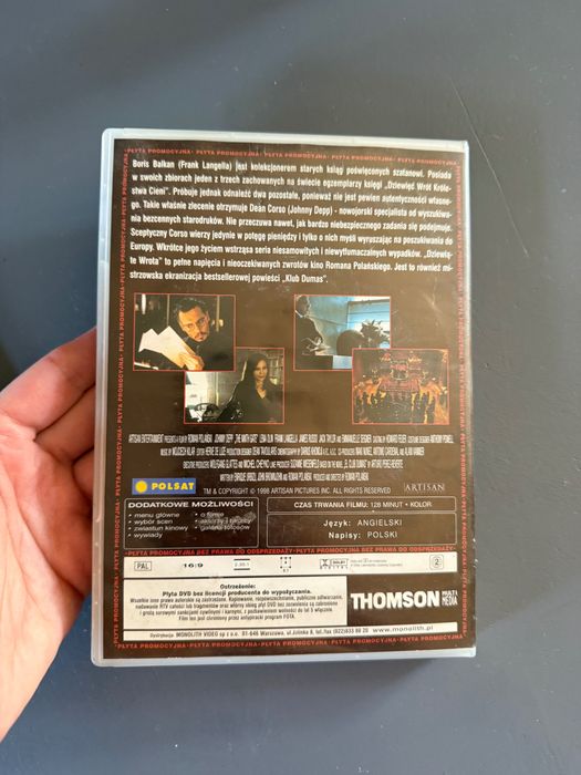 3 filmy DVD zjawa ,9 wrota , hobbit