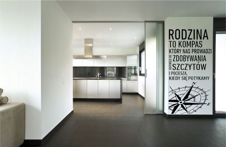 Naklejka naklejki scienne RODZINA cytat na ścianę