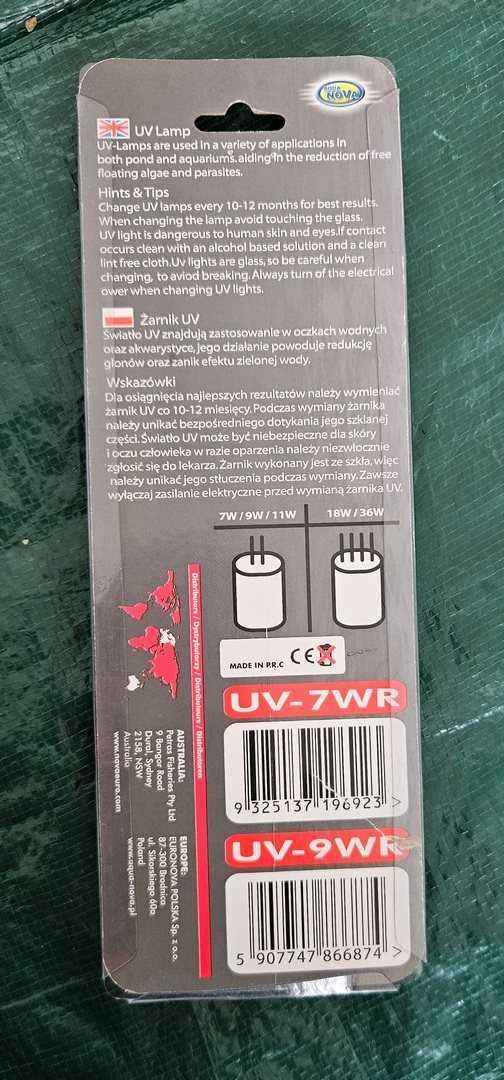 Żarnik UV 7W do lampy akwarium