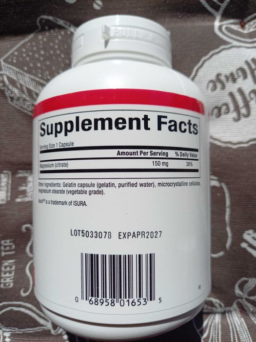 Цитрат магний 150 мг магнэ магній цитрат Natural Factor 90 180 360