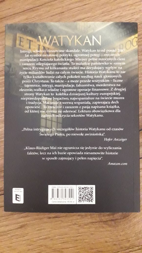Klaus-Rudiger Mai, Watykan.Mroczna historia światowej potęgi.
