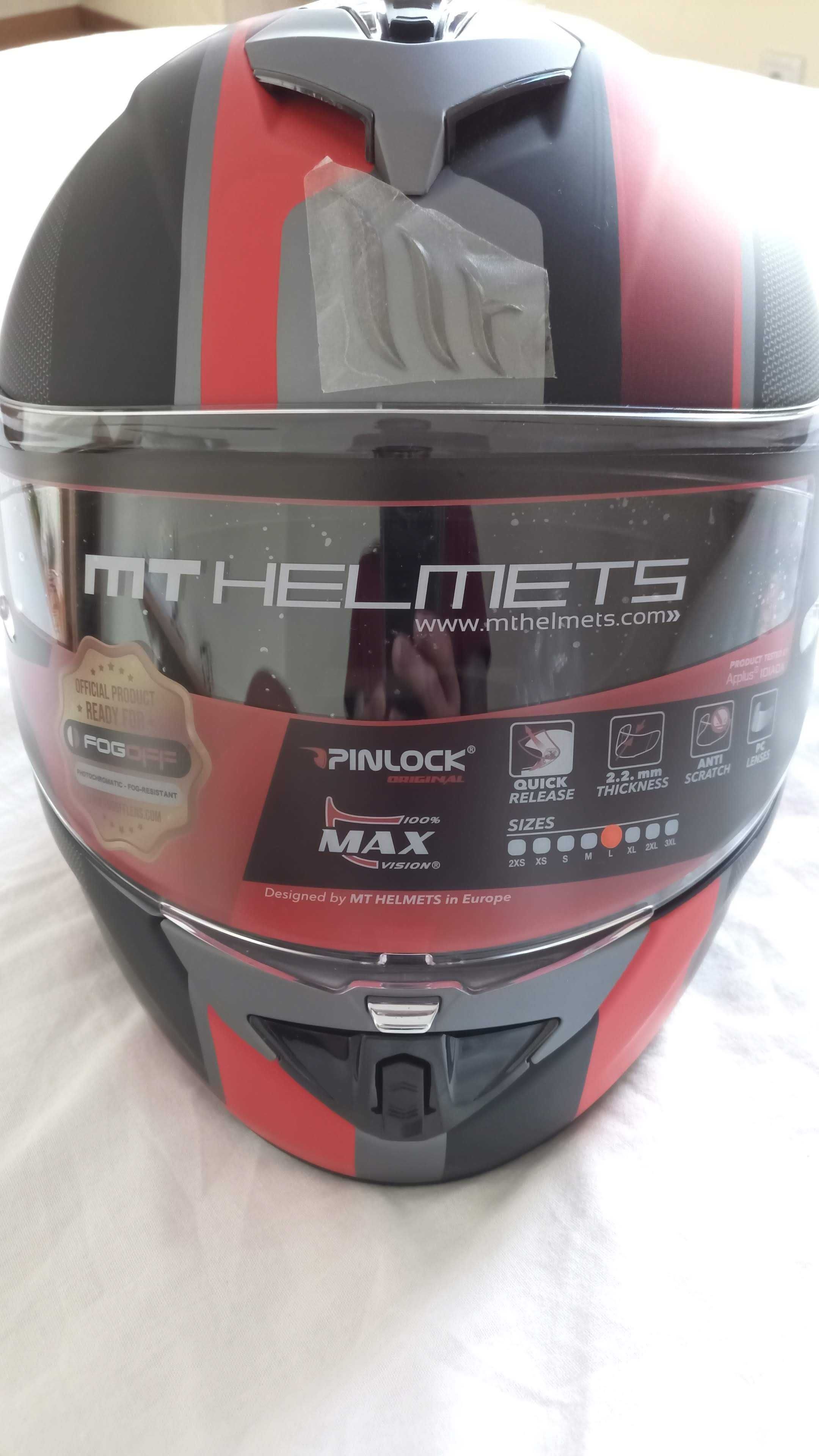 Capacete MT Cinzento
