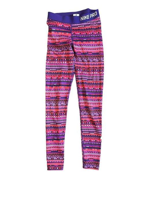 Stylowe damskie legginsy spodnie fitness nike pro kolorowe S.