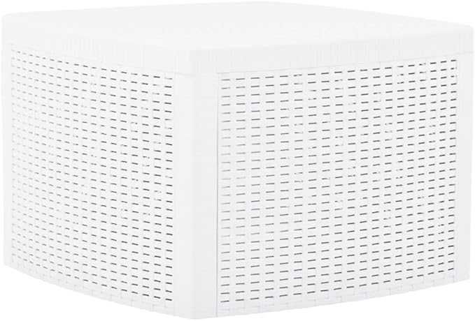 Stolik ogrodowy ratanowy 54x54x36,5 cm, plastikowy
