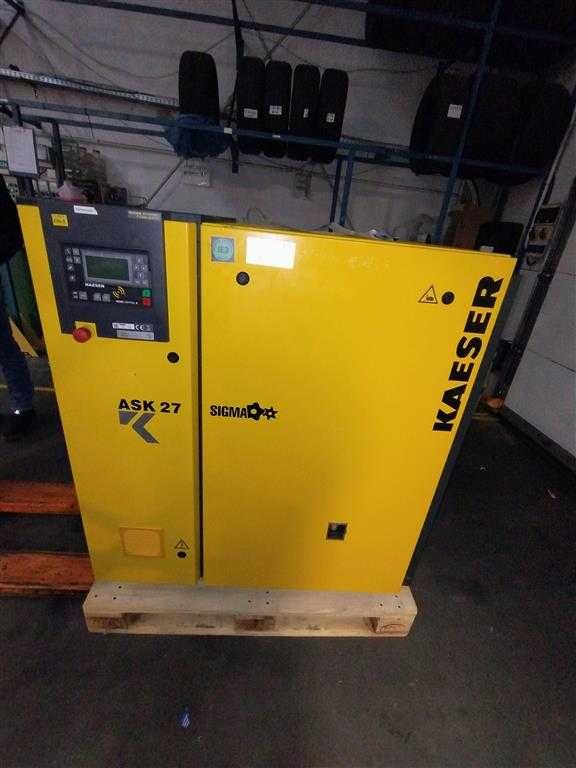 SPRAWNA!!! Sprężarka KAESER ASK27 15kW, 2,35m3/min, 11 Bar, S015496