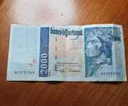 NOTA de 2000 mil escudos do ano 1997