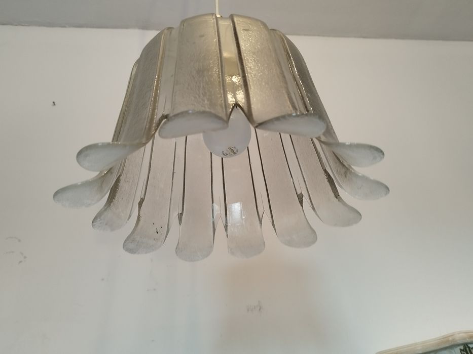 żyrandol lampa wisząca KWIAT lata 70-te antyk