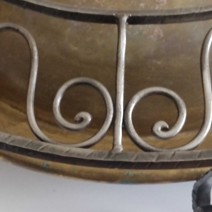 Suporte de braseira em ferro forjado+braseira