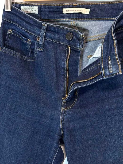 Levis damskie jeansy W27 skinny high rise ciemne vintage Y2K hit