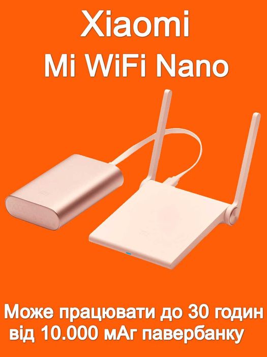 Wi-Fi роутер Xiaomi Mi WiFi Nano White маршрутизатор