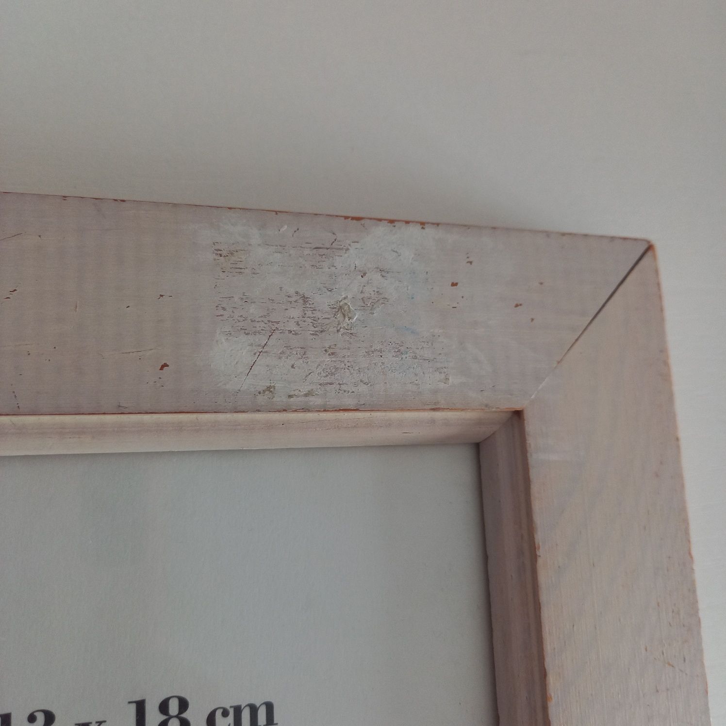 Ramka drewniana Ikea biała 23,5x18,5 pozioma pionowa wisząca rama