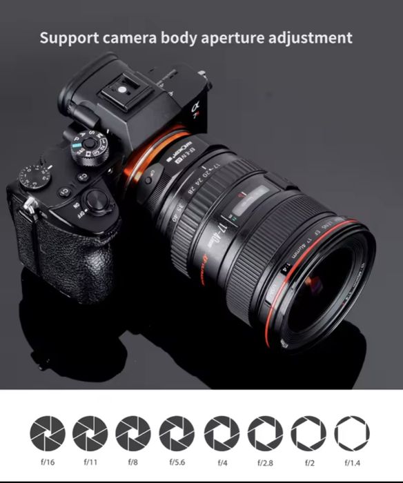 Canon EF на Sony Автофокус / Адаптер K&F EOS-E IV