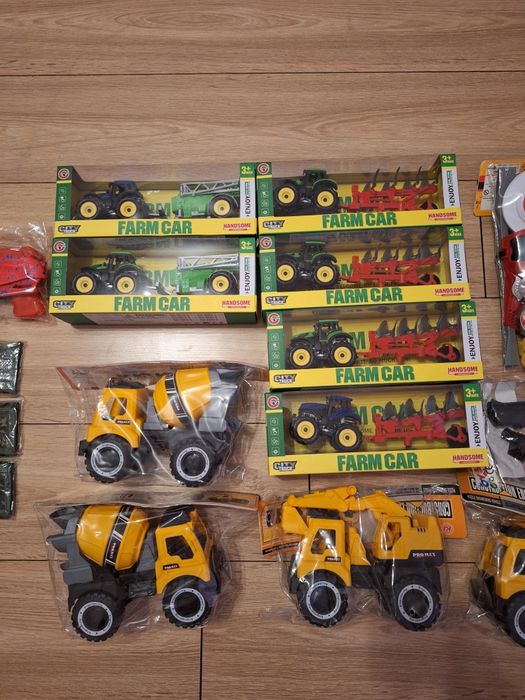 Zabawka dla Chłopca, Traktor,Koparka,Betoniarka,Samolot, Zestaw wojsko