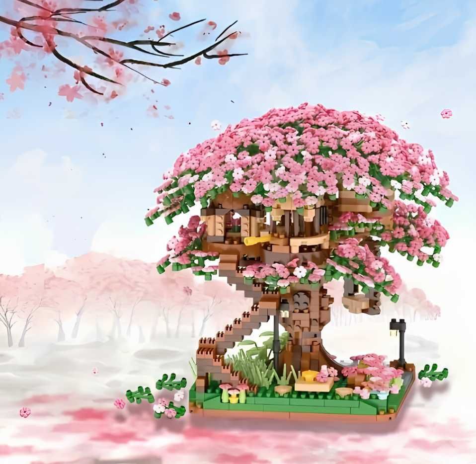 KLOCKI KONSTRUKCYJNE drzewo japońskie bonsai prezent dla dziecka