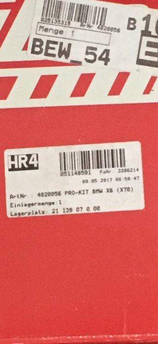 Пружины Eibach Pro-Kit bmw x6 е70/71