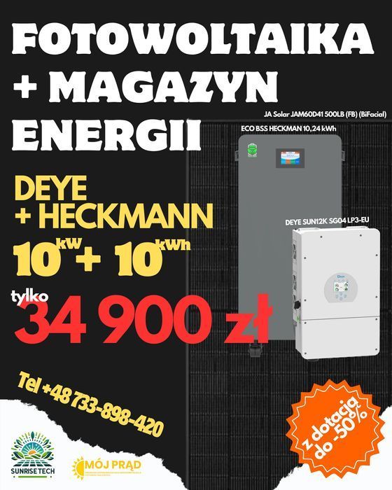 Fotowoltaika + Magazyn Energii |  OFF-GRID