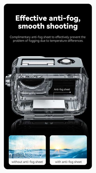 TELESIN 45M obudowa do nurkowania dla DJI OSMO Action 3/4/5 PRO