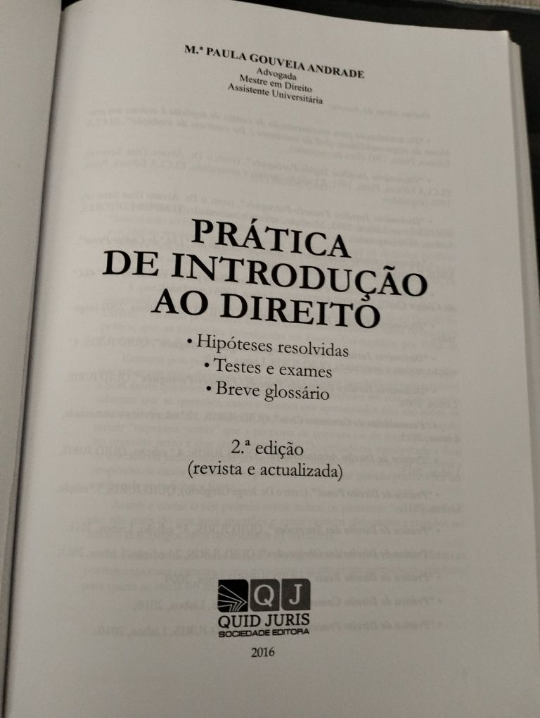 Pratica de Introdução ao Direito - Maria Paula Gouveia Andrade