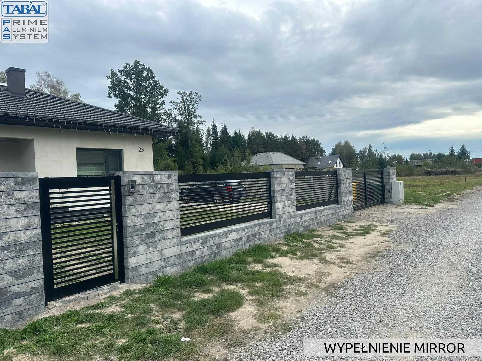 Nowoczesne ogrodzenia ALUMINIUM poziome/pionowe/grzebieniowe PRODUCENT