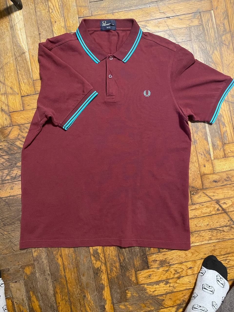 Fred Perry Бордова футболка