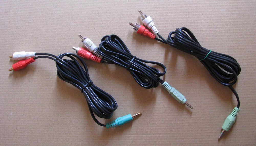 аудио кабели mini-jack - RCA \ 3,5 - тюльпан 1,5м