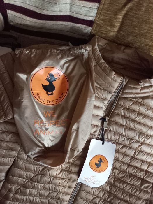 Duck kurtki damska beżowo- złota Nowa s/m