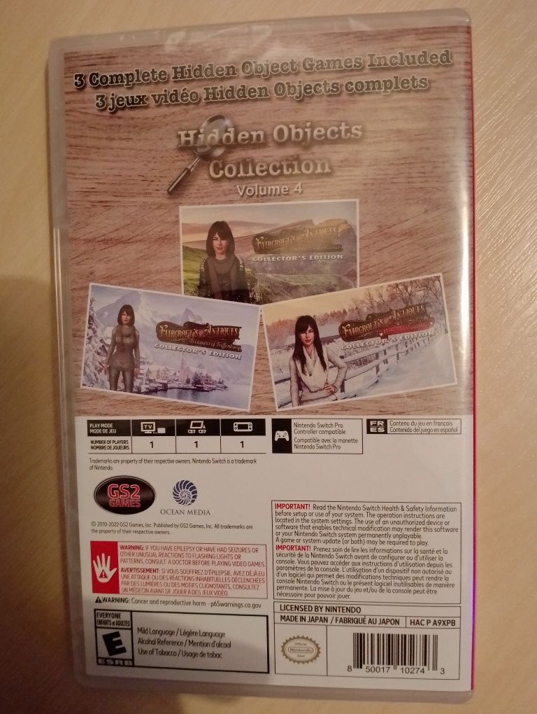 Hidden Objects Collection Volume 4, Nintendo Switch, Kartridż, Folia