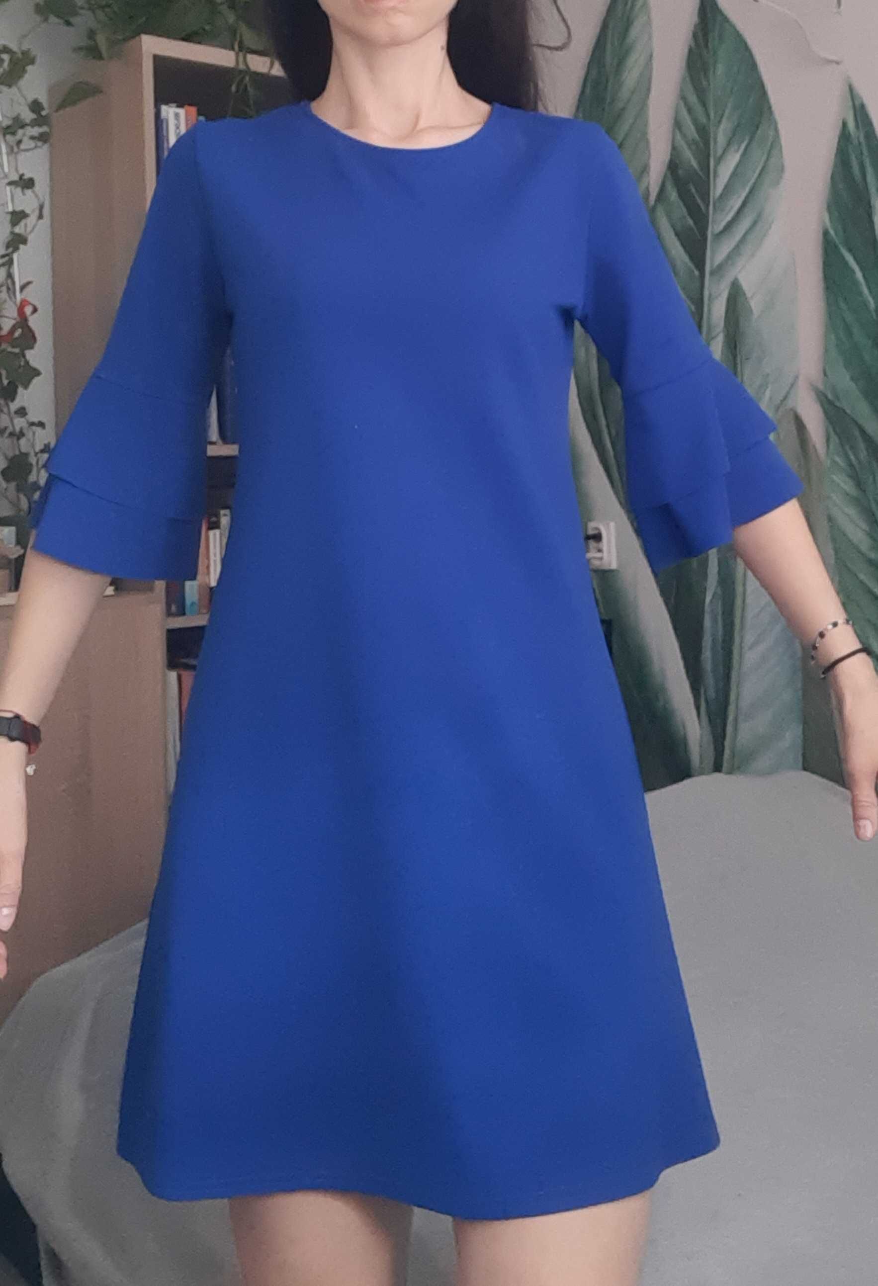 Sukienka kobaltowa mini