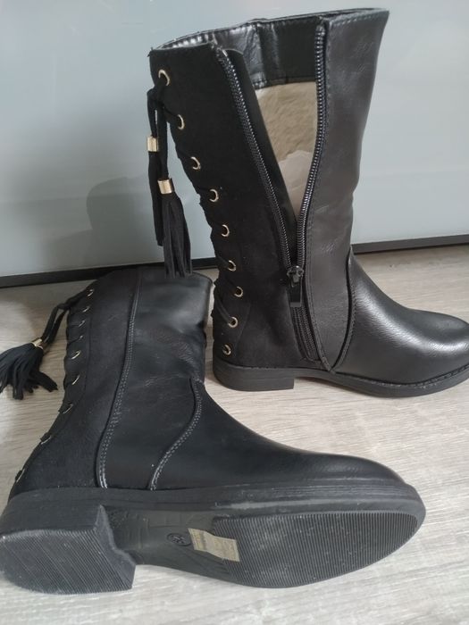 Botas cano alto quentinhas t 28 menina