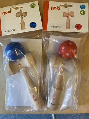 Japońska GRA ZRĘCZNOŚCIOWA drewniana Kendama  2 kolory  GOKI