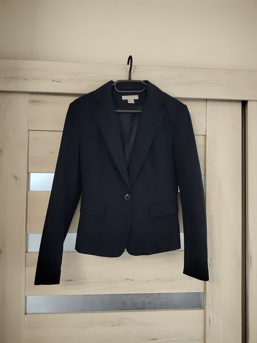 Żakiet Marynarka H&M 36 granatowy