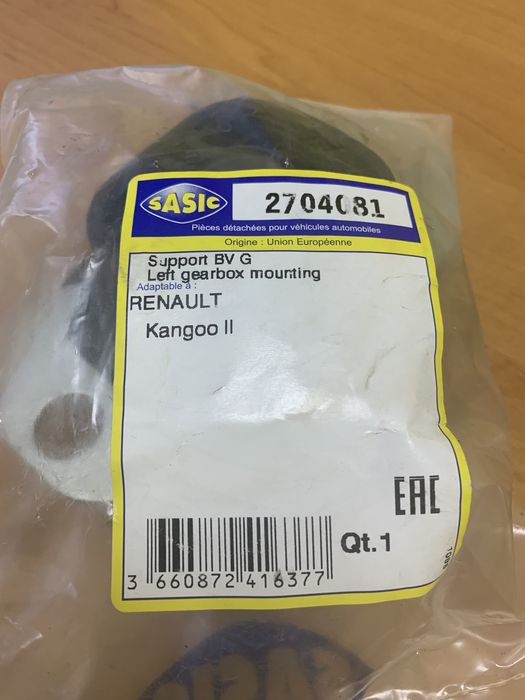 Подушка КПП ліва Renault Kangoo II Sasic 2704081