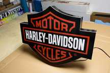 Reklama LED Logo Harley Davidson, NEON, Kaseton, Baner, Szyld, Prezent