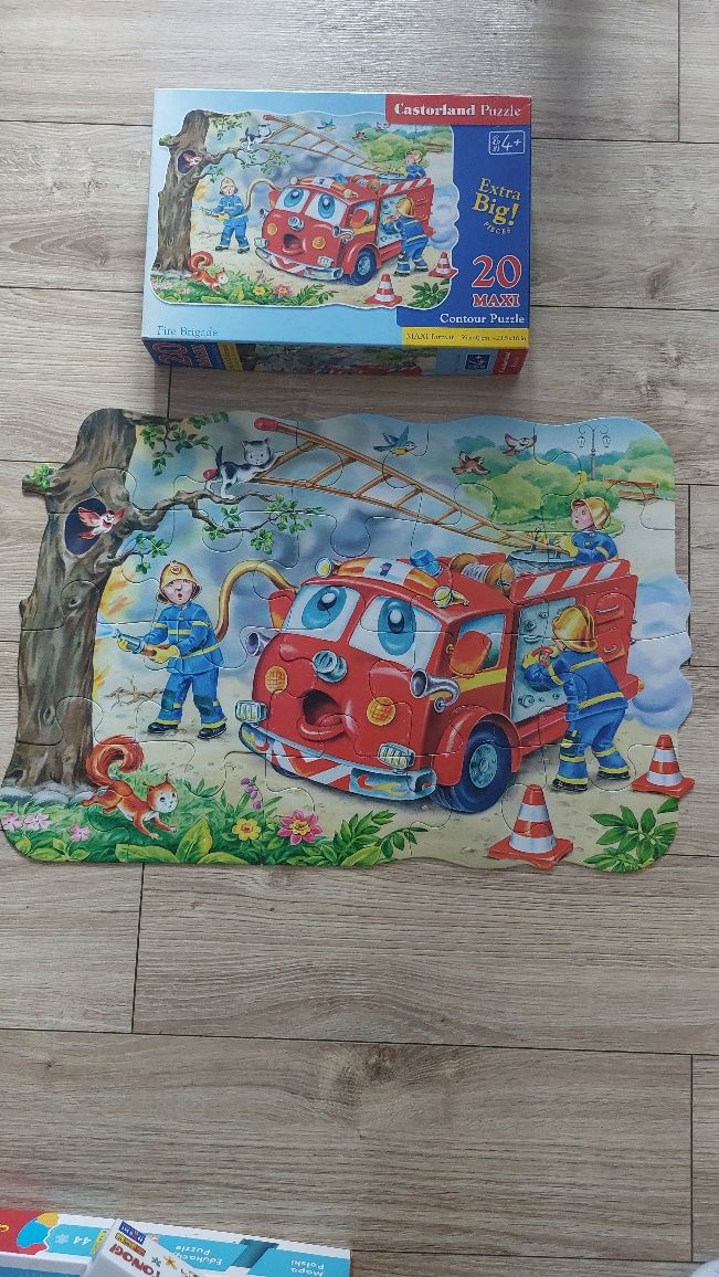 Patrol Policji i Straż Pożarna-Puzzle Maxi 20 elementów