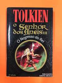 O senhor dos anéis III – O regresso do rei- Tolkien - Europa-América