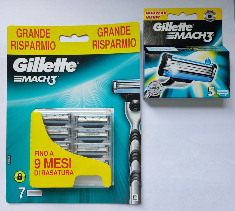 Gillette Mach3  wkłady 7 + 5 = 12szt.