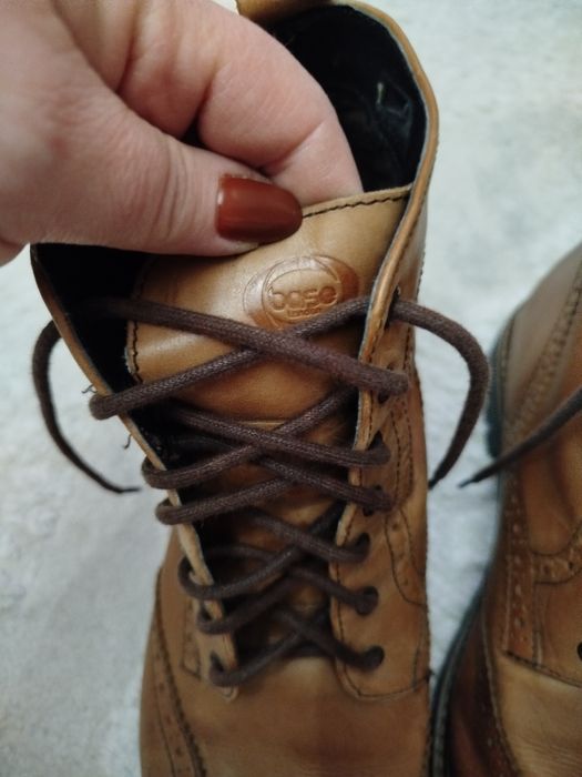 Base London skórzane botki męskie rozm.44