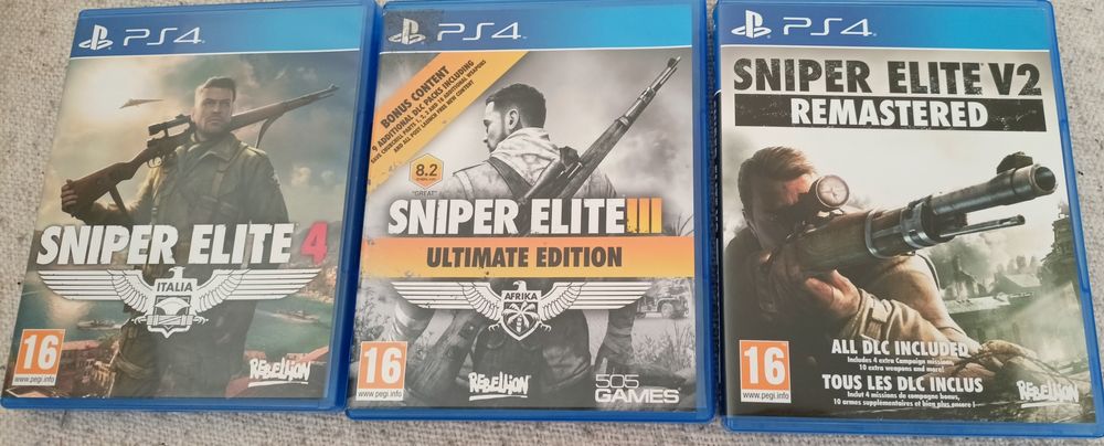 Sniper Elite 2,3,4