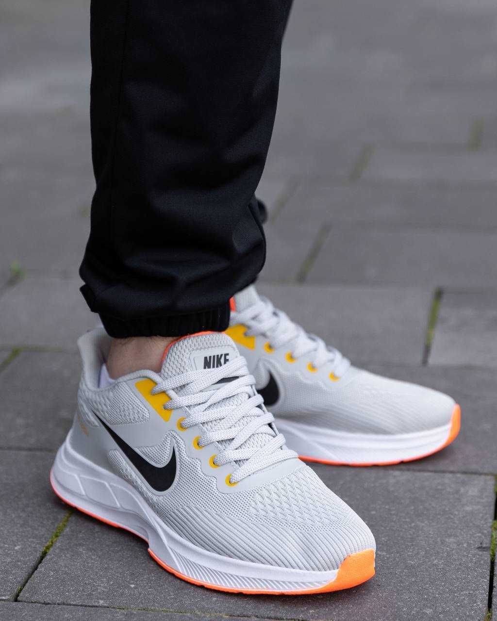 Чоловічі кросівки Найк/Nike Zoom Silver Orange 40-43 розм. Без передоп