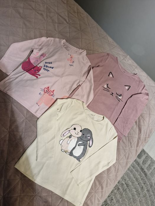 Bluzki dziewczęce komplet