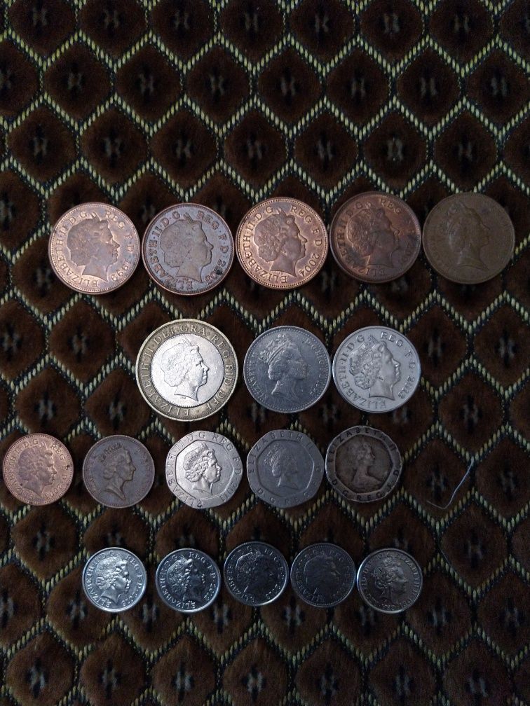 Монеты Великобритании New Pence. Весь лот 4500 грн.