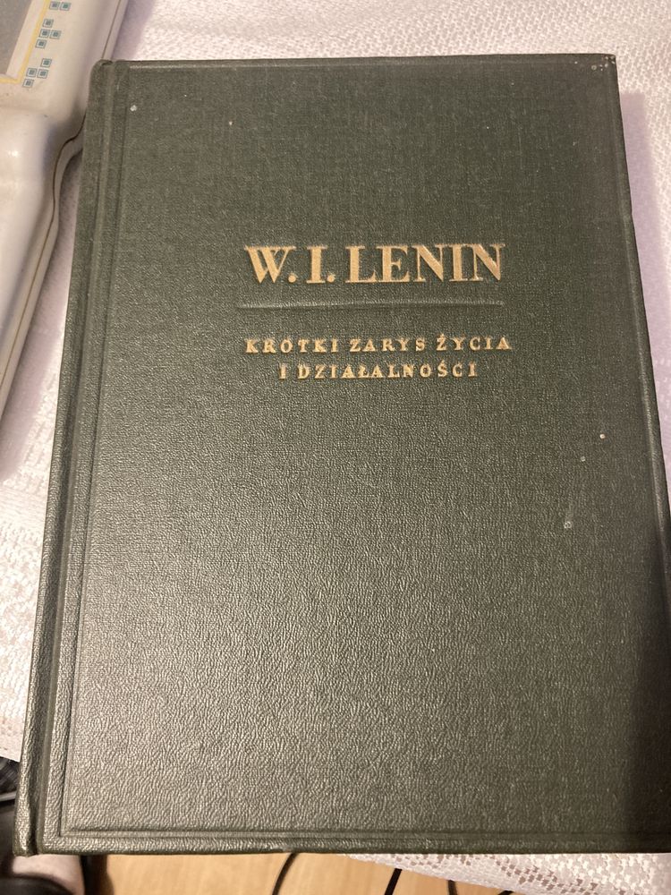 Książka pt ,,W.I.Lenin „1949rok