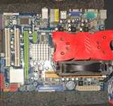 Płyta główna asrock + procesor + chłodzenie + 1 kosc ram