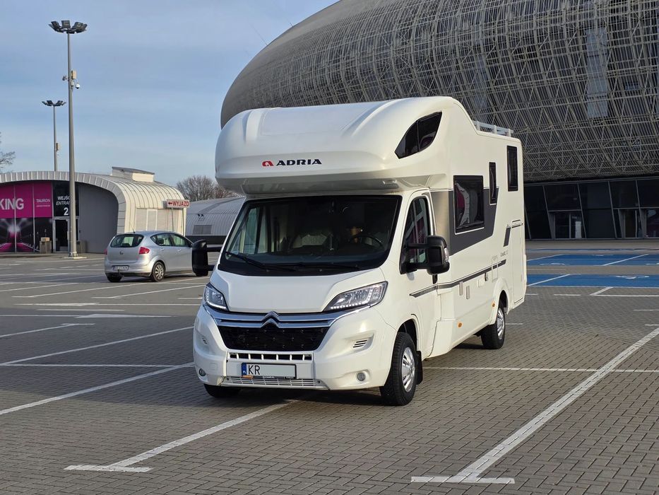 Adria Coral XL Axess 600 DP  6 miejsc Duży Garaż na skuter tylko 43 000km ! Salon Polska 1wł