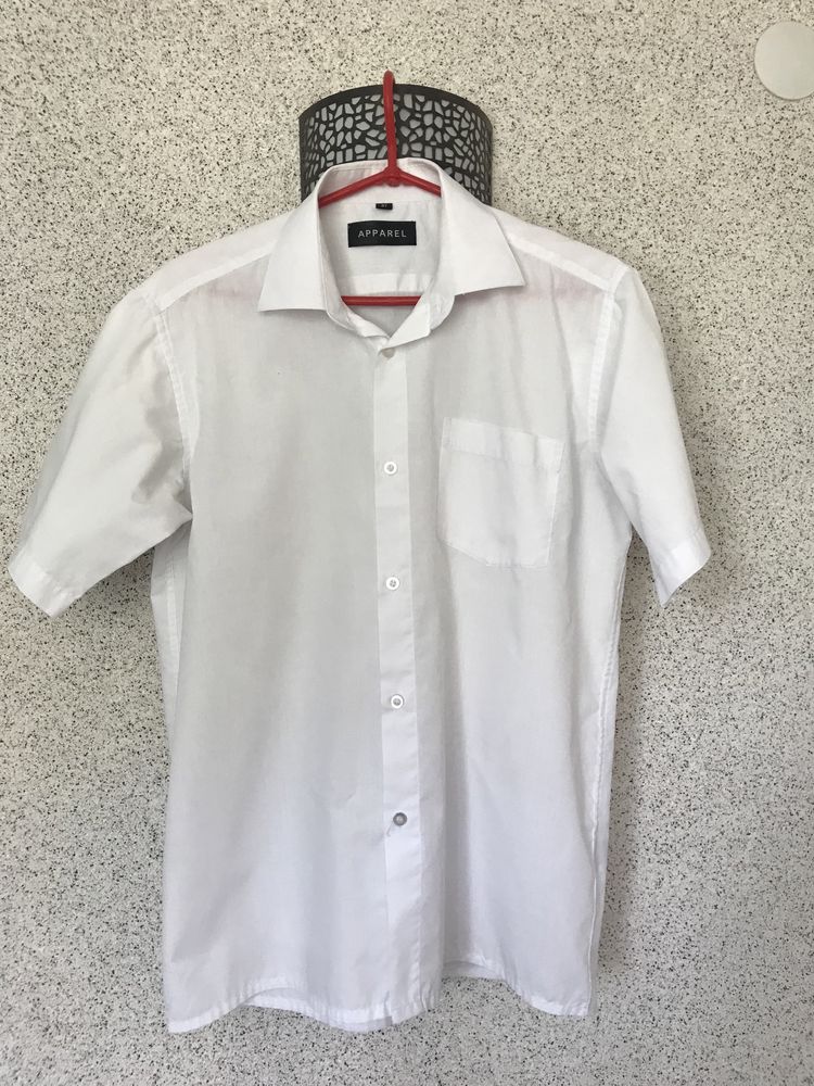 Біла теніска, біла сорочка на ріст 164-170-175