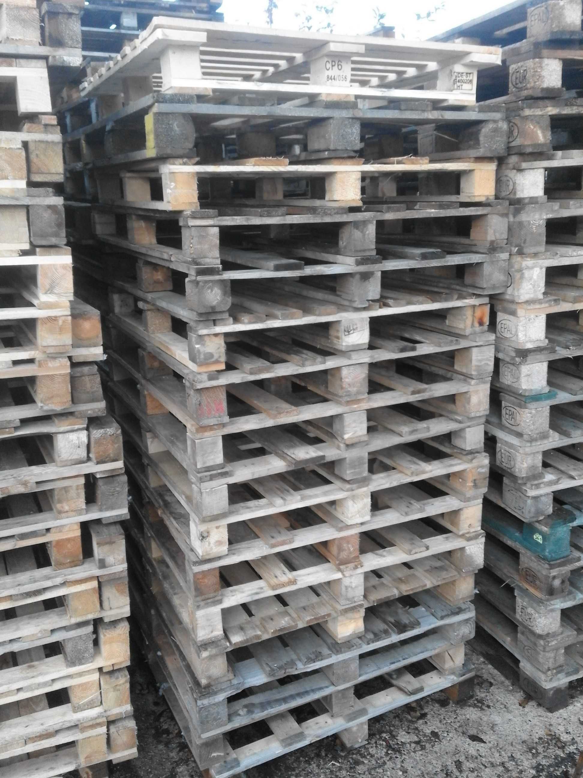 palety EURO 120x80 jasne, 1200x800 zwykłe jednorazówki, połówki 60x80