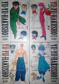 Yu Yu Hakusho 1, 2, 3, 4 (twarde okładki, magnesy) jpf manga