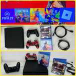 Playstation 4 Slim [1TB] + Comando + Jogos