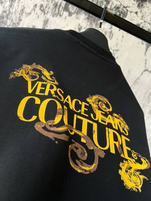 VERSACE реглан батник мужской кофта трехнитка оригинал с золотом