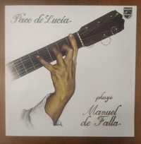 Paco de Lucia disco de vinil "Plays Manuel de Falla"